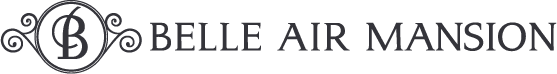 Belle Air Mansion logo in white