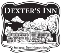 A black and white logo if Dexter's Inn