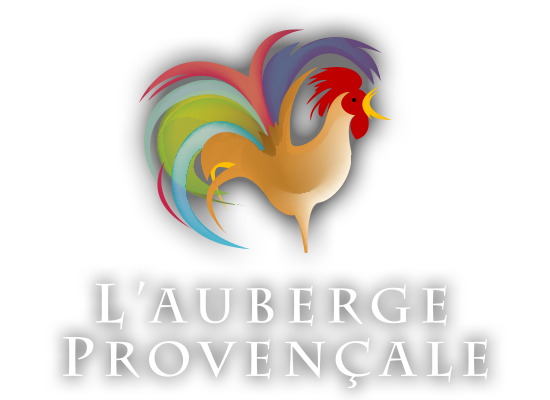 L'Auberge logo stylized rooster