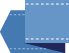 clipart - left end of blue ribbon